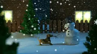 Новогодняя сказка с легкой музыкой.