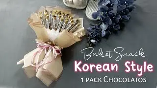 BUKET SNACK CHOCOLATOS WRAPPING KOREAN STYLE 3 LEMBAR KERTAS CELLOPHANE UNTUK HARI GURU/BUKET WISUDA