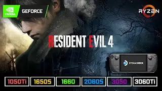 Resident Evil 4 (Demo) | 1050 Ti | 1650 S | 1660 | 2060 S | 3050 | 3060 Ti | R5 5600X (+ Steam Deck)