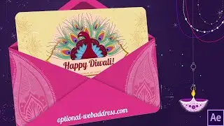 Happy Diwali Post Card - After Effects template project