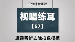 【视唱练耳】57-旋律听辨去除拍数模板