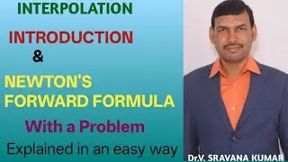 Interpolation Newton's forward formula 