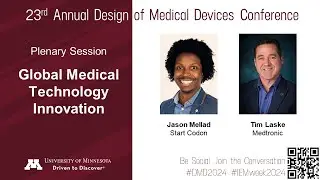 Global Medical Technology Innovation - Wednesday Plenary Session - DMD2024