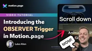 Introducing the Observer Trigger & Presentation Mode! - Motion.page/GSAP
