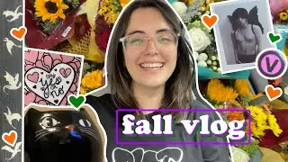 fall vlog '24 🍂 current reads, jungkook cupsleeve vendor, huge kbeauty and makeup empties