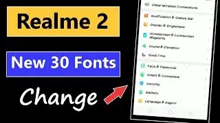 How to Change Font in Realme 2 | Realme 2 New 30 Fonts