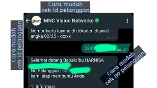 Cara Cek Id/ Nomor Pelanggan MNC Vision dan Jawara Vision (Indovision)