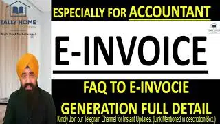 HOW TO GENERATE E INVOICE BY TALLY PRIME | COMPLETE DETAIL OF E INVOICE | E INVOICE IN TALLY PRIME