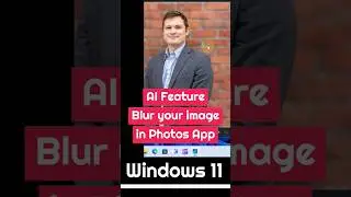 How to blur the image background #microsoft #ai #aitools #windows11 #windowstutorials