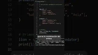 3 formas de unir diccionarios en Python 🐍 #shorts