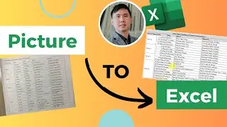 How to Convert Picture to Excel - You are going to love this!