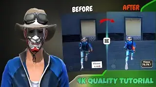 How to increase free fire video quality like @ksff|| 4k quality tutorial free fire 😎