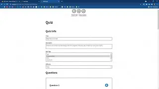 SP21 Web Apps: 34 - Quiz Edit Page - Protected Routes, Updating and Deleting