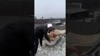 Alex muss die Eisrutsche rutschen 🥶😳