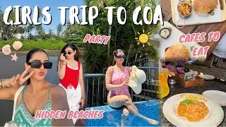 *GOA* Trip With My Bestie 🌴👙 Two Girls in *NORTH GOA* 👯‍♀️ Hotel, Cafes, Hidden Beaches, Shopping!!