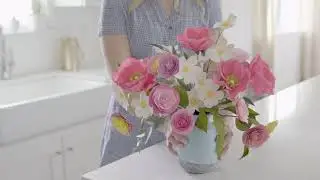 Silhouette - Ramo de papel Crepe y Cartulina con el Cameo 4