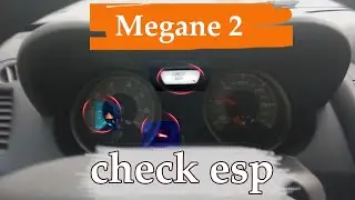 Check ESP error on Renault Megane 2