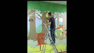 Художественная роспись стен в МЛЦ г. Самара
