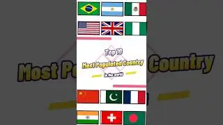 Top 10 Most Populated country | in the world 2023 | #shorts