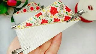 Another simple, easy and economical model - Christmas Hair Bows