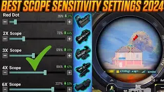 PUBG/BGMI ALL SCOPE SENSITIVITY SETTINGS 2024 🔥| All Scope 2x 3x 4x 6x 8x Sensitivity Settings 2024😱