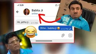 Hello Jetha Ji chat with Babita Ji 😅 Funny Chats #01