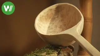 Holzlöffel - eine Suppenkelle aus Holz