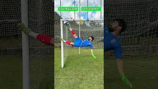 FOOTBALLER VS GOALKEEPER HEIGHT KICK CHALLENGE!!⚽️🧤#challenge #football #soccer #foryou