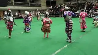 Four Bears Powwow 2022... Friday afternoon... Junior Girls Jingle Dress Contest...