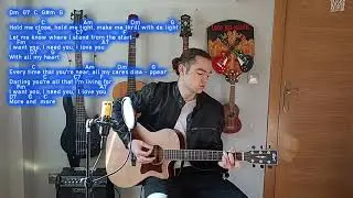 I want you I need you I love you  COVER with CHORDS