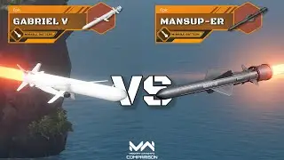 Gabriel-V Vs. MANSUP-ER  | Epic Missile Comparison | Modern Warships