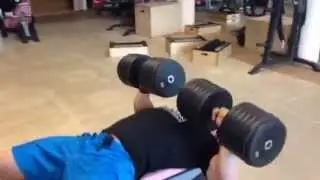 70kg Dumbbell Bench Press