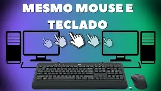 Como Usar o Mesmo Teclado e Mouse em 2 PCs Simultaneamente (Free)! Tutorial Fácil