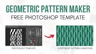 Make Repeating Geometric Patterns Using a Free Photoshop Template