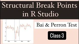 bai and perron test| Bai and perron test in R studio| Structural break points| Econometrics Class