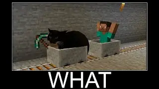 Maxwell The Cat in Minecraft wait what meme part 6