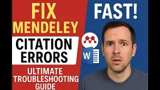 Fix Mendeley Citation Errors in Word FAST! | Ultimate Troubleshooting Guide