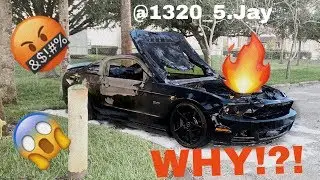 SOMEONE SET MY FRIENDS CAR ON FIRE
