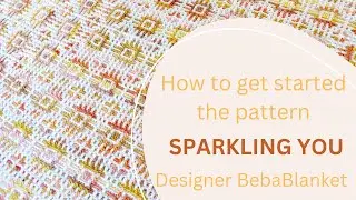 Center-out rectangular overlay mosaic crochet pattern Sparkling You. How to get started?