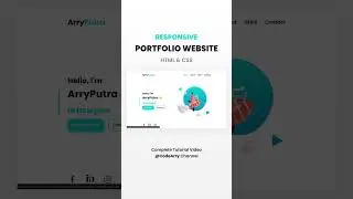 Responsive Personal Portfolio Website HTML CSS #html #css #portfolio #website #coding #programming