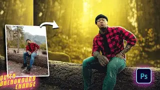QUICK IMAGE📷 BACKGROUND CHANGE in photoshop🔥