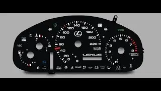 RX300 Замена шкал приборов мили на Км