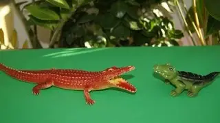 Видео игрушки. Крокодил и мартышка. Для детей