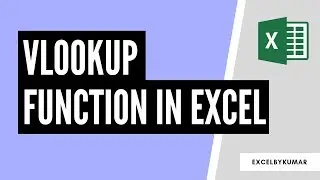VLOOKUP Tutorial in Excel | Video #8