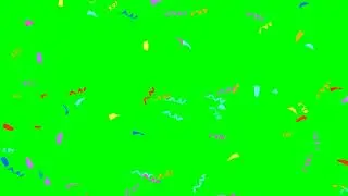 Confetti Explode No.2 HD Animation - green screen effect & overlay