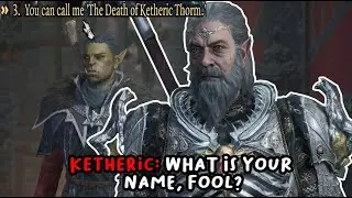 What Happen When You Attack Ketheric Thorm At The First Meeting [Baldur's Gate 3]
