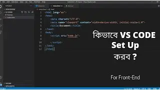 VS Code Setup for Front-End Web development.|| Programming || Code Brackets