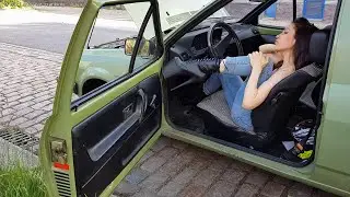 car cranking "Galina in extreme Plateau high heel booties" ( pedal pumping )