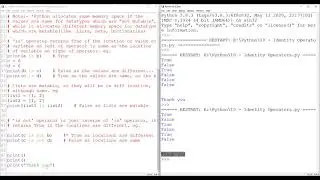 Identity Operators in Python