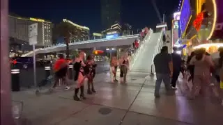 Fabulous Las Vegas Strip Summer Nightlife August 2021 
